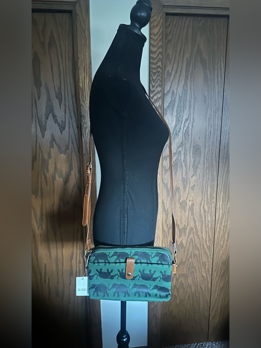 NWT ModCloth Camp Director Crossbody Bag- Elephant Print